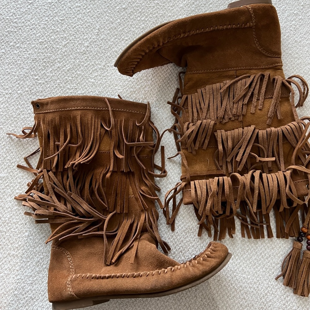 Leather upper 8.5 boots